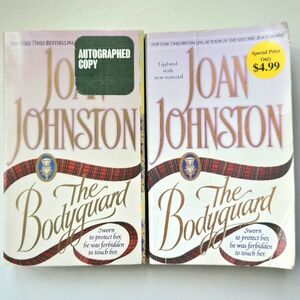 Rare Signed The Bodyguard by Joan Johnston 1998 Editions, w 2nd Copy, Paperbacks
